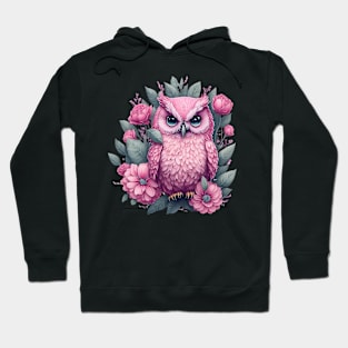 Cute Pink Owl 4 Hoodie